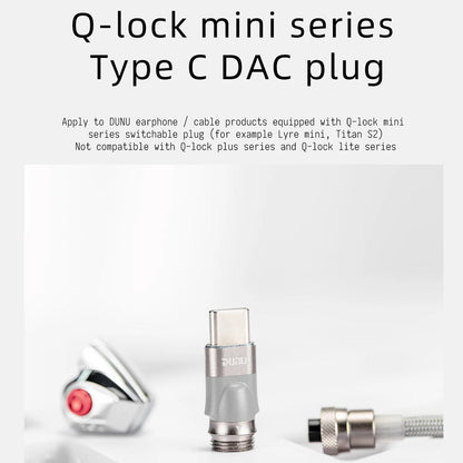 Dunu Titan S2 Q-Lock Connector Type-C Silver