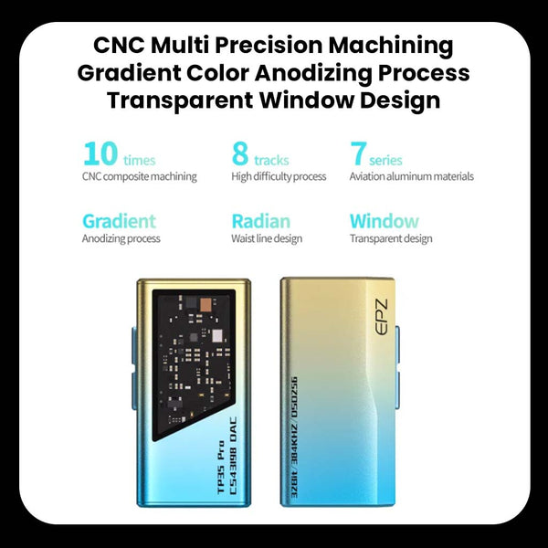 EPZ - TP35 PRO Dual CS43198 Portable DAC & Headphone Amplifier ...