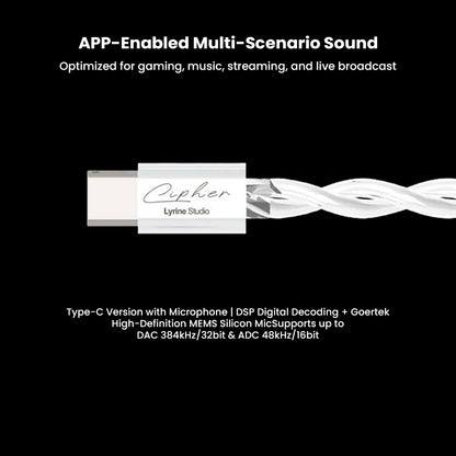 Type-C version of EarAcoustic Audio x Zkaaai In-Ear Monitor with DSP digital decoding and MEMS mic for gaming, streaming, and music.