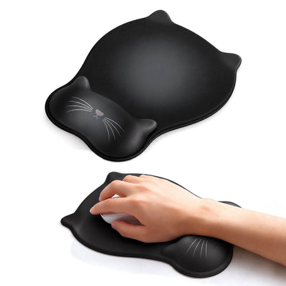 TECPHILE – Ergonomic Cat Style Mouse Pad with Wrist Rest