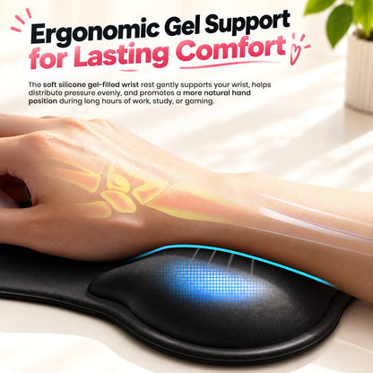 TECPHILE – Ergonomic Cat Style Mouse Pad with Wrist Rest