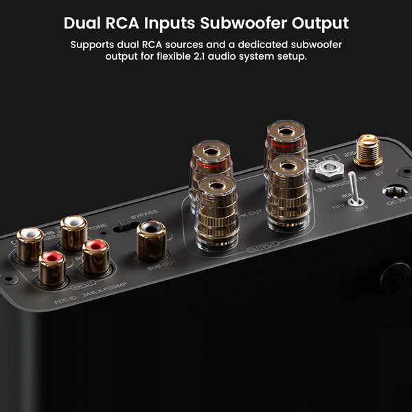 Fosi Audio - BT20A MAX Bluetooth Stereo Power Amp - 16