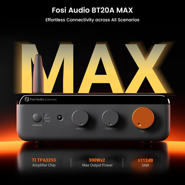 Fosi Audio - BT20A MAX Bluetooth Stereo Power Amp - 2