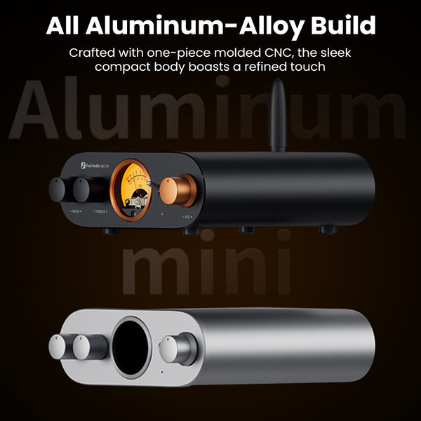 Fosi Audio MC101 Bluetooth Stereo Amplifier with VU Meter | Mini HiFi Class-D Amp - 13