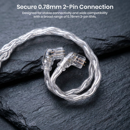GK L200-8 Eight-Strand Silver-Plated Upgrade Cable for IEM