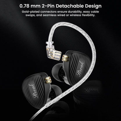 GK Streak dual-driver in-ear monitor with detachable cable