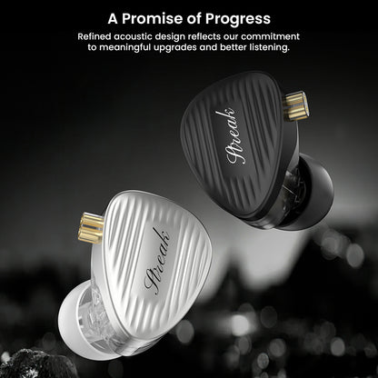 GK Streak earphones with detachable cable and accessories