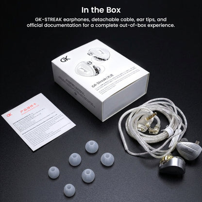 GK- Streak 1DD and 1 Micro Planar Dual-Driver In-Ear Monitor