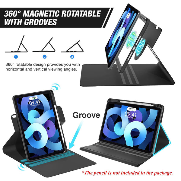 HD209T iPad 10th Gen Keyboard Case 360° Rotating & Transparent - 2