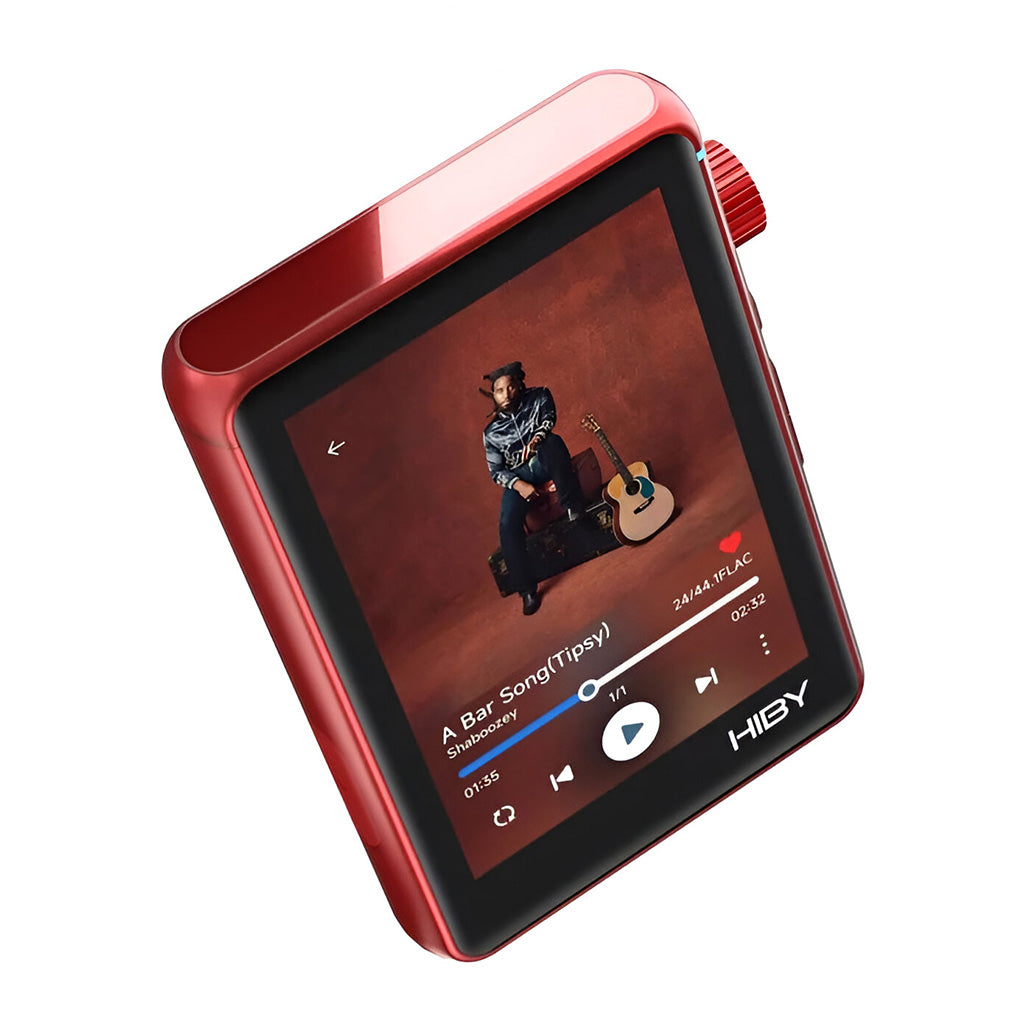 HiBy R3II 2025 Portable HiFi Music Player with HiByOS red