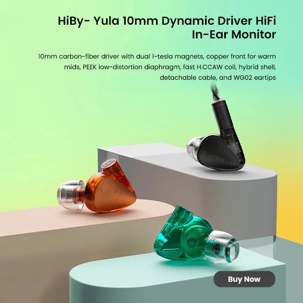HiBy- Yula 10mm Dynamic Driver HiFi In-Ear Monitor