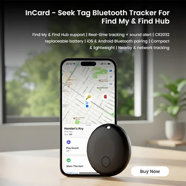 Incard   seek tag bluetooth tracker for find my find hub for mobile