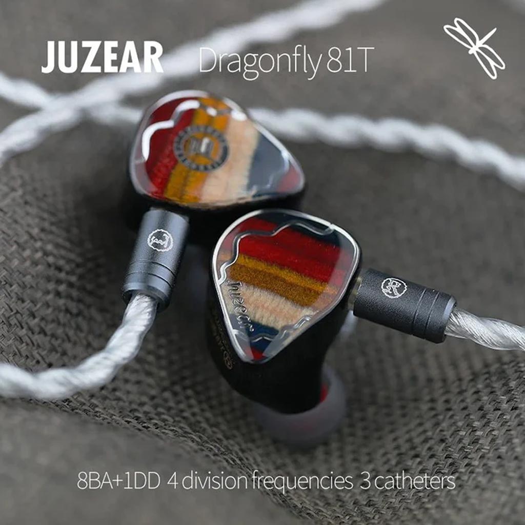 JUZEAR Dragonfly 81T 1DD+8BA Hybrid Drivers IEM