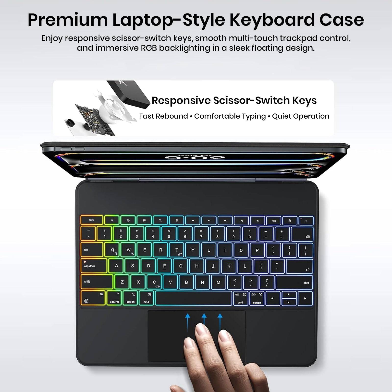 Keyboard Case for iPad Pro 11” M5 (2025) & M4 (2024) Magic-Style