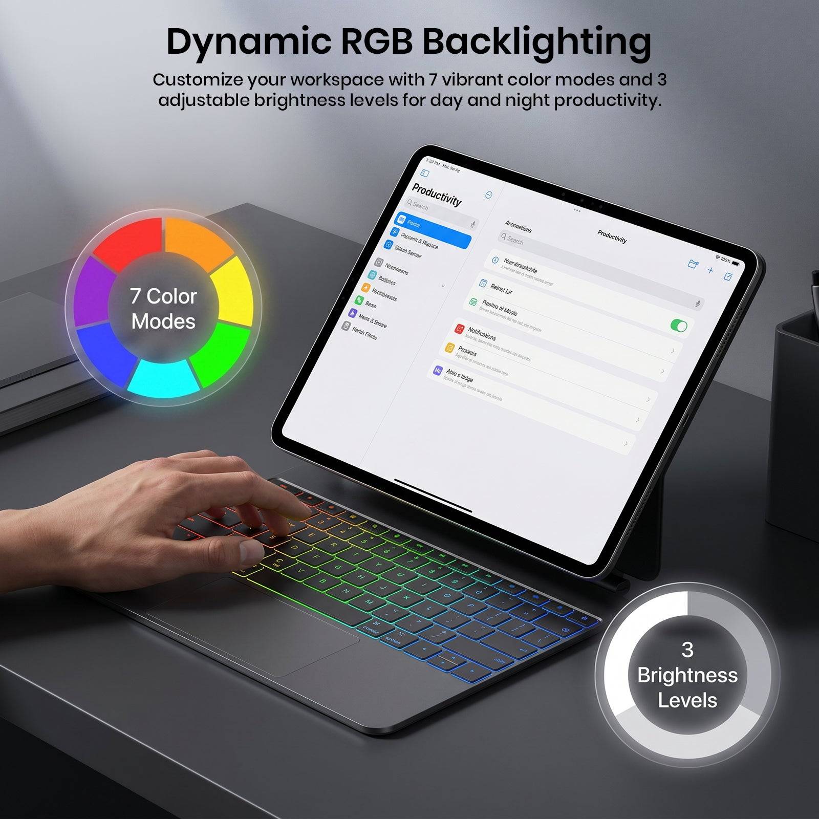 Keyboard Case for iPad Pro 11” M5 (2025) & M4 (2024) Magic-Style