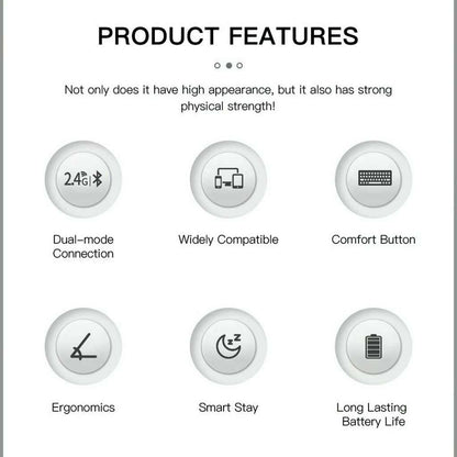KB2858 Multi-Device Wireless Keyboard and Mouse Combo features dual-mode connection, ergonomic design, and long battery life for enhanced productivity.