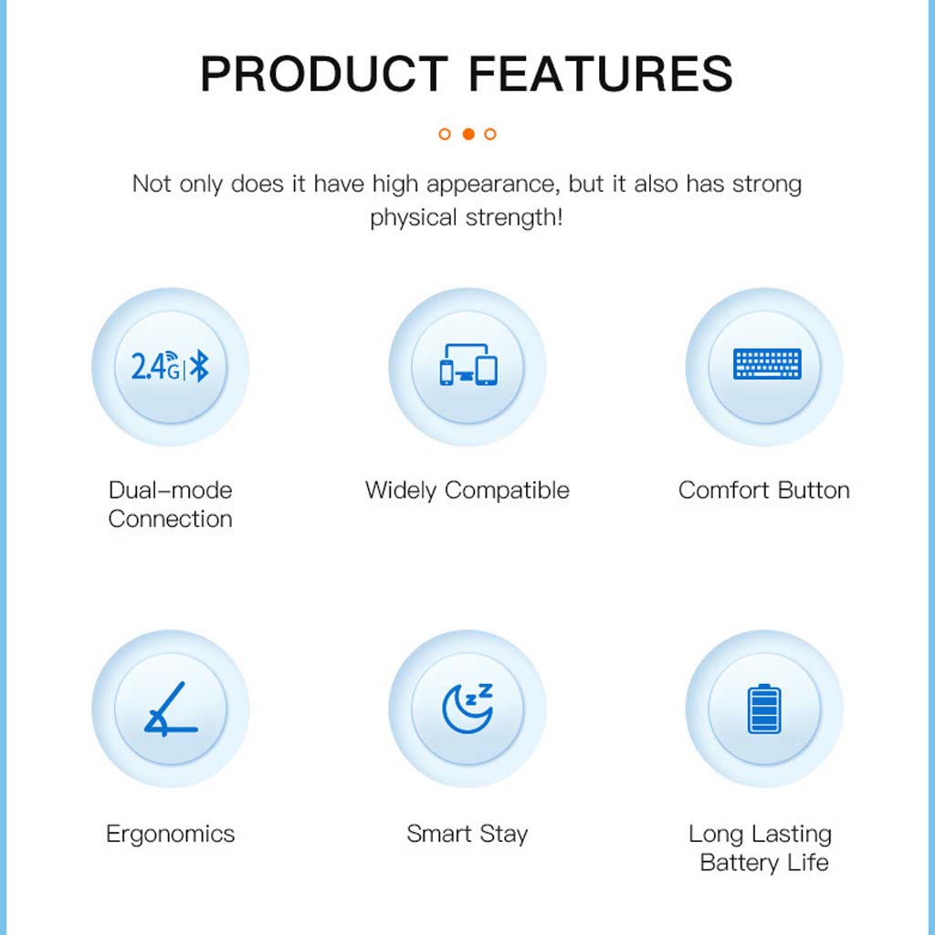 KB2858 White Wireless Combo offers dual-mode connection, ergonomic comfort, and long battery life for multi-device compatibility.