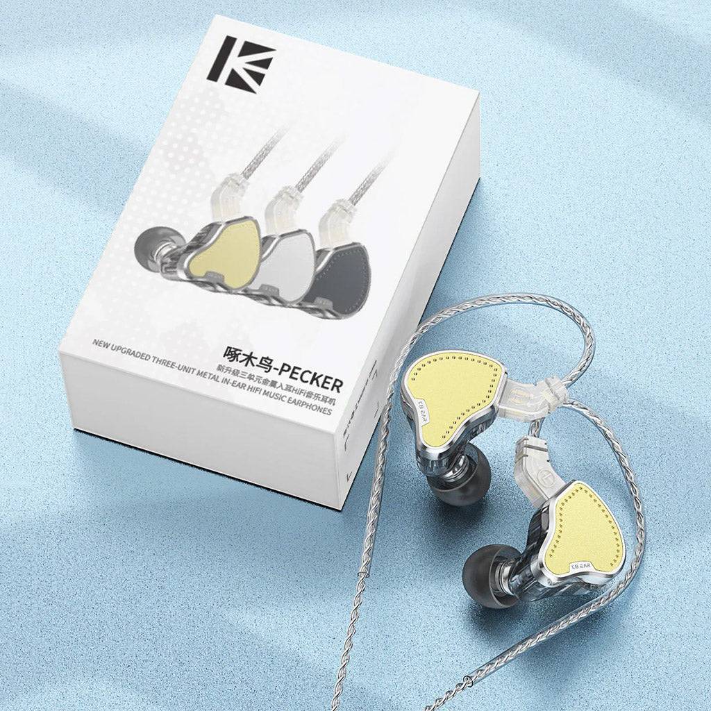 KBEAR - PECKER Triple Driver (1DD+2BA) In-Ear Monitor – Concept Kart