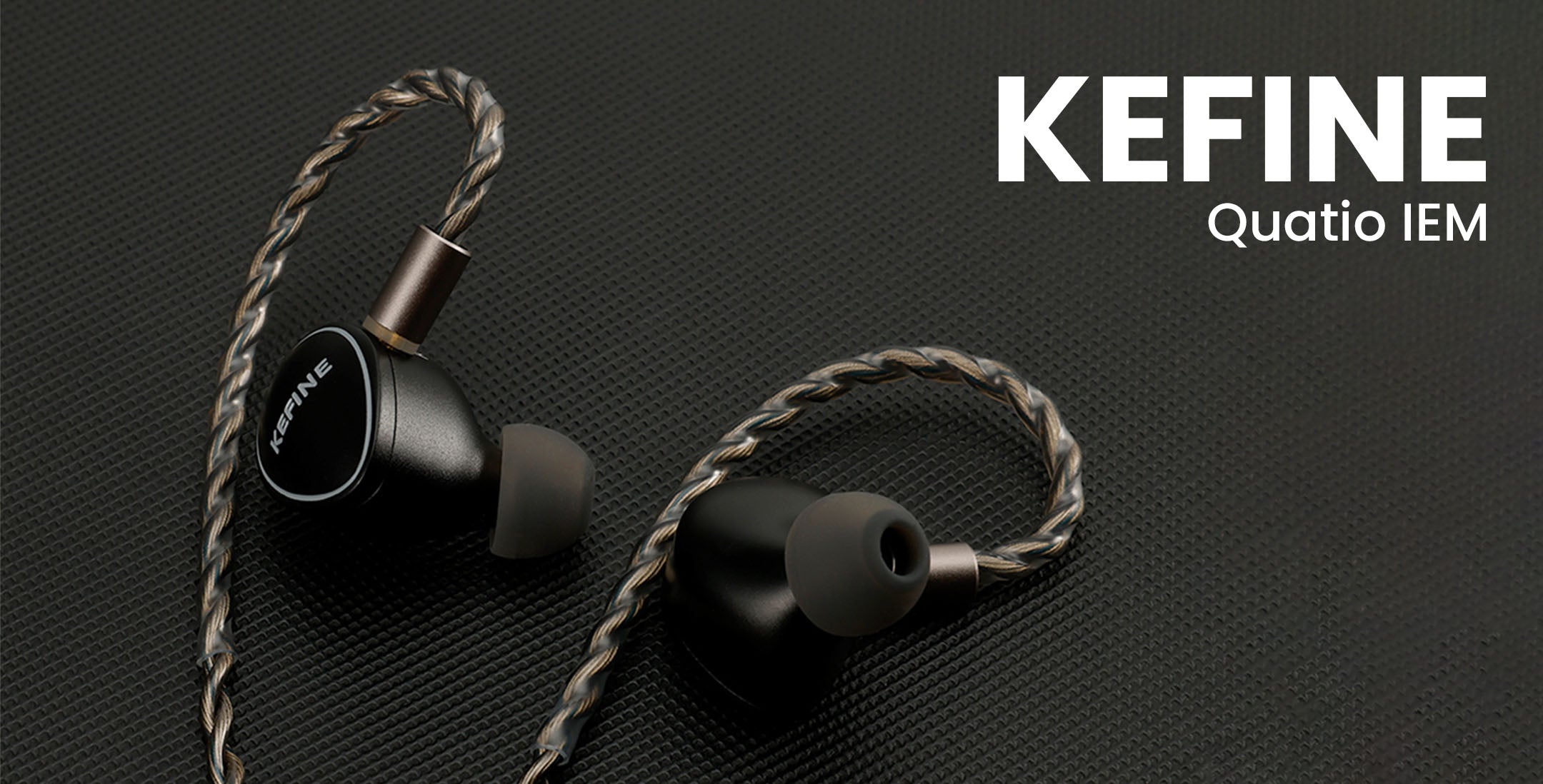 （ほぼ新品）KEFINE Quatio 2DD + 2BA Hybrid IEM KEFINE Quatio 2DD +2BA Hybrid Drivers IEMs