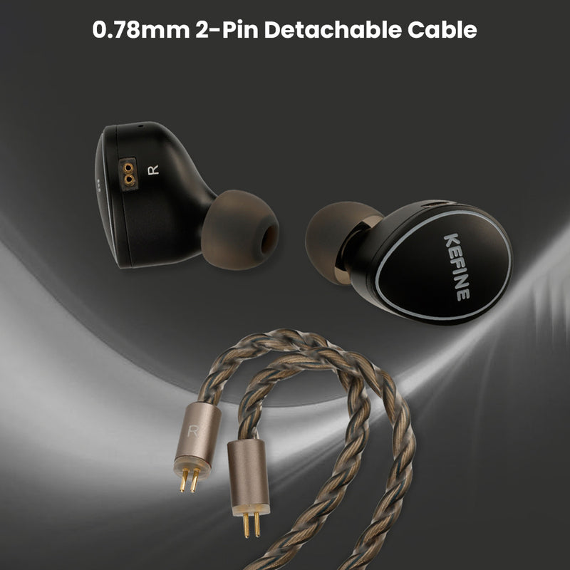 KEFINE Quatio 2DD +2BA Hybrid Drivers In Ear Monitor – Concept Kart