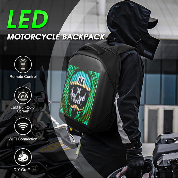 KWQ – 015 Smart Display LED Riding Backpack (App Control) - 5