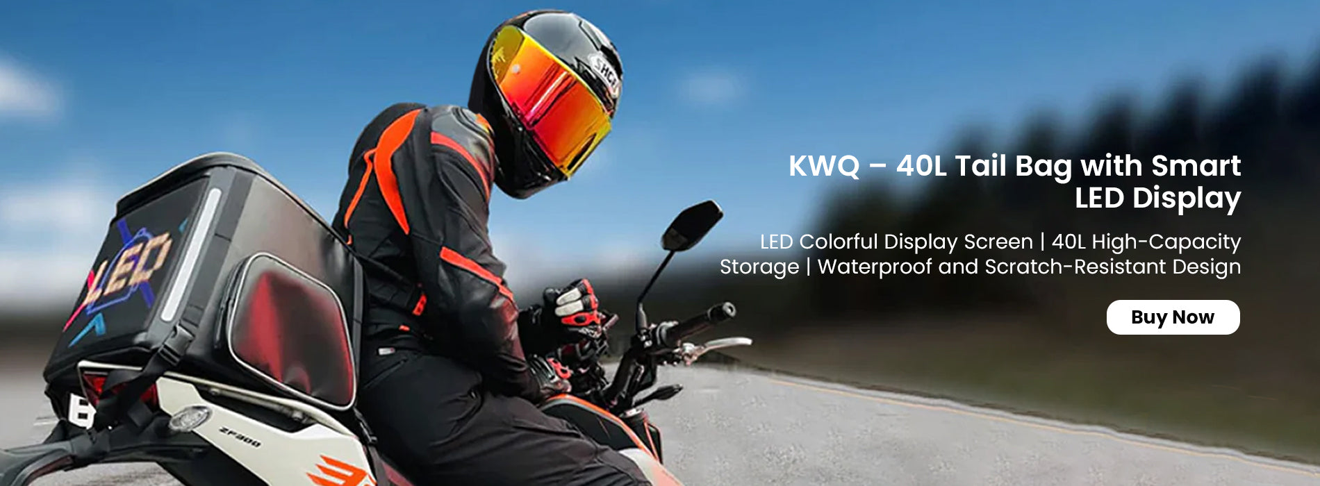KWQ – 40L Tail Bag with Smart LED Display