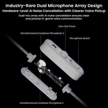 KZ - Axas Gaming IEM with DSP Sound Card & Dual Microphones