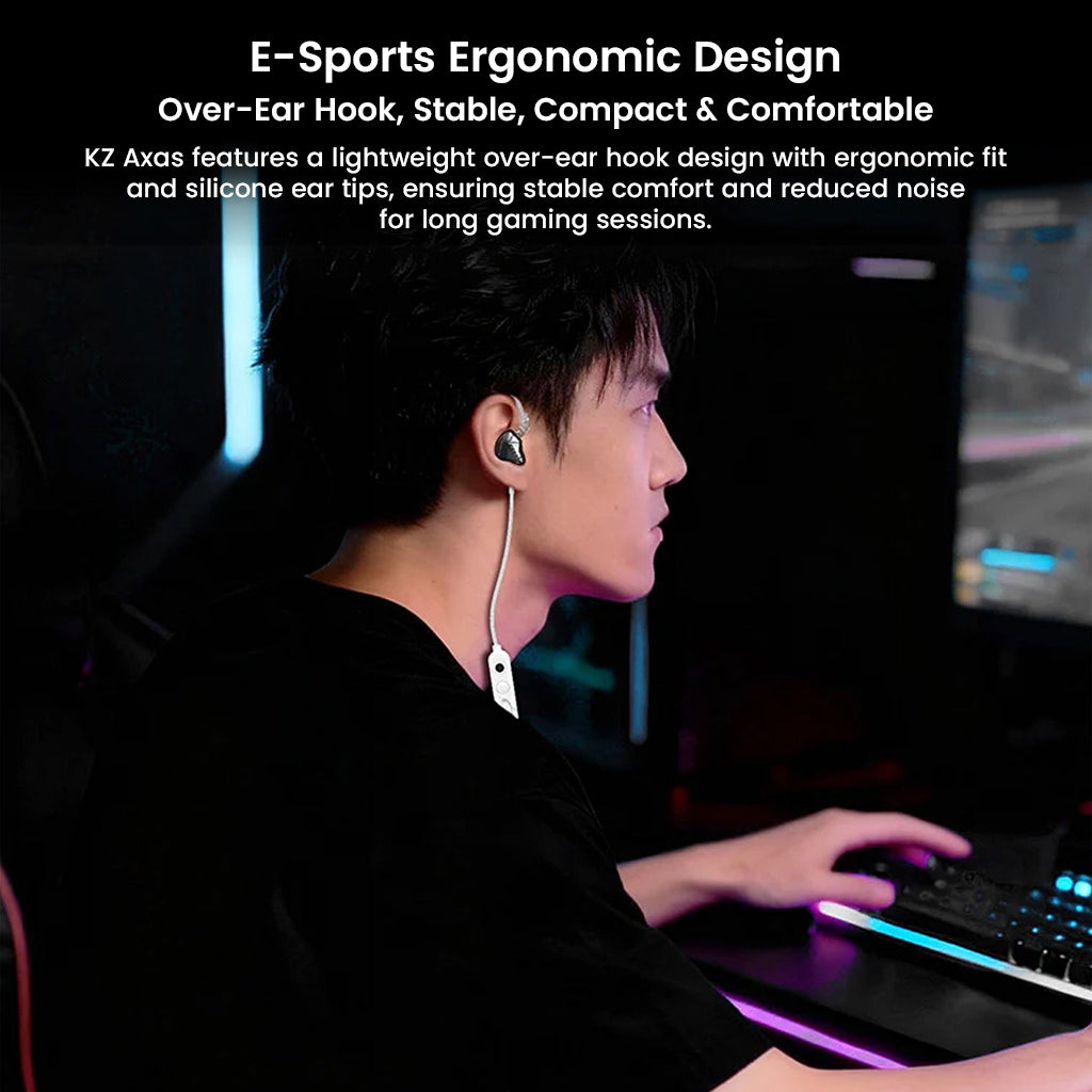 KZ - Axas Gaming IEM with DSP Sound Card & Dual Microphones