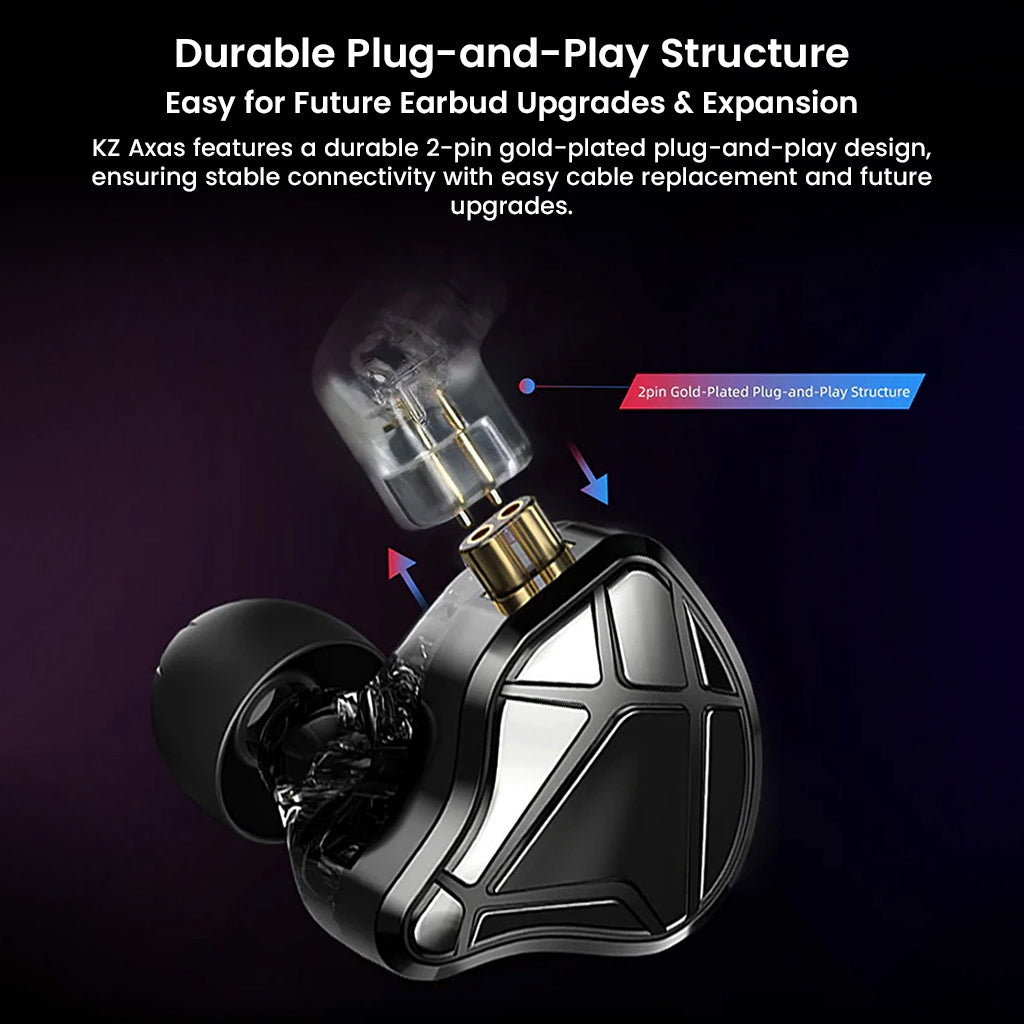 KZ - Axas Gaming IEM with DSP Sound Card & Dual Microphones