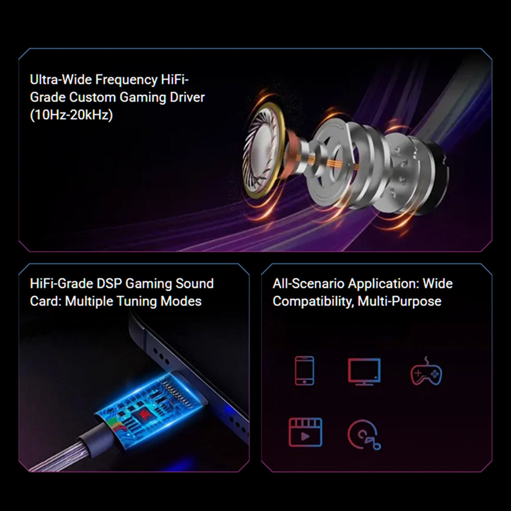 KZ - Axas Gaming IEM with DSP Sound Card & Dual Microphones