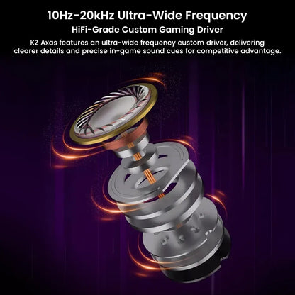 KZ - Axas Gaming IEM with DSP Sound Card & Dual Microphones