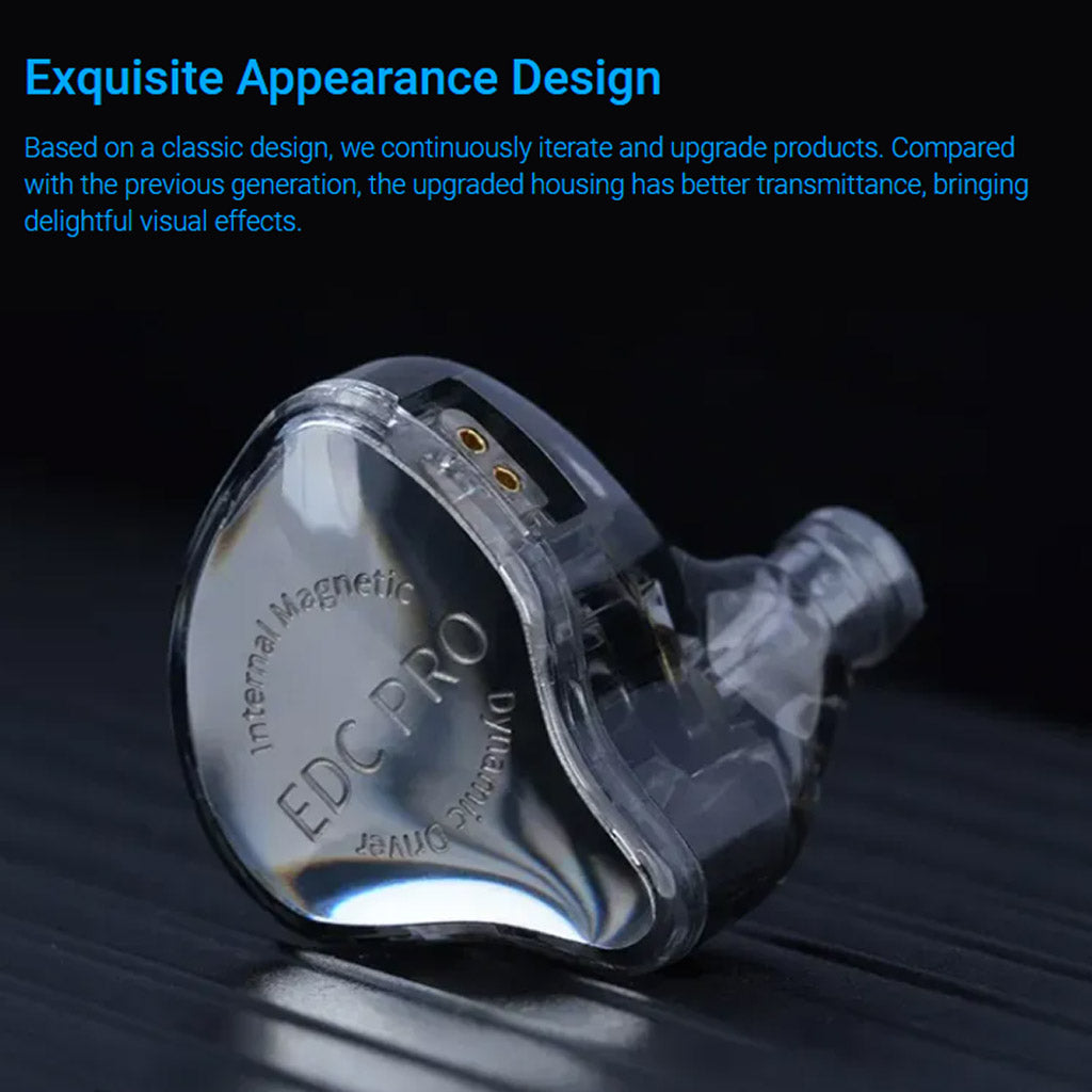 KZ EDC PRO  IEM Appearance design BLACK