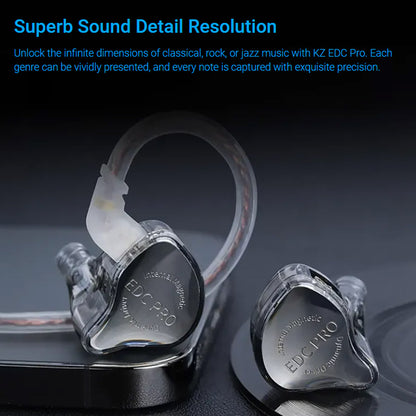 KZ EDC PRO  IEM Sound Detail BLACK