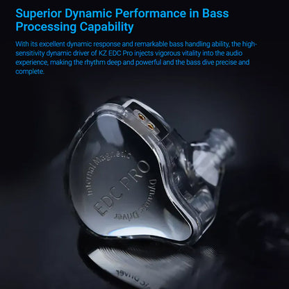 KZ EDC PRO  IEM Sound Signature BLACK