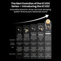 KZ- EDZ Dynamic Driver In-Ear Monitor - 3