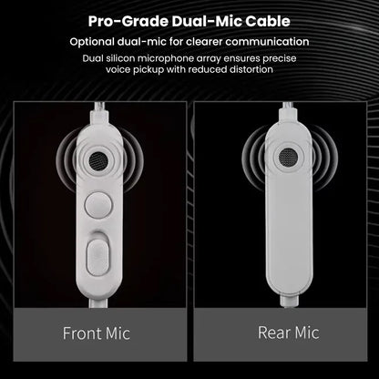 In-ear monitor with dual microphones