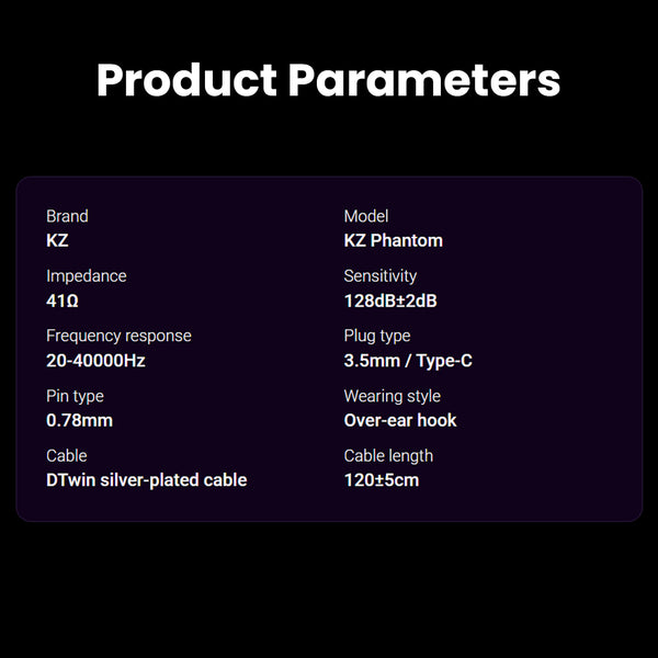 KZ- Phantom Dynamic Driver Flagship Esports Gaming In-Ear Monitor - 14