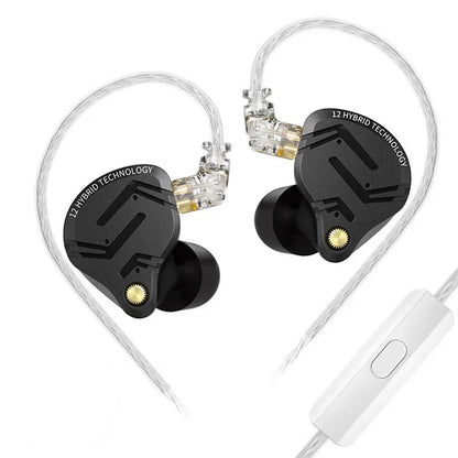 KZ ZS12 ProX Mic IEM BLACK