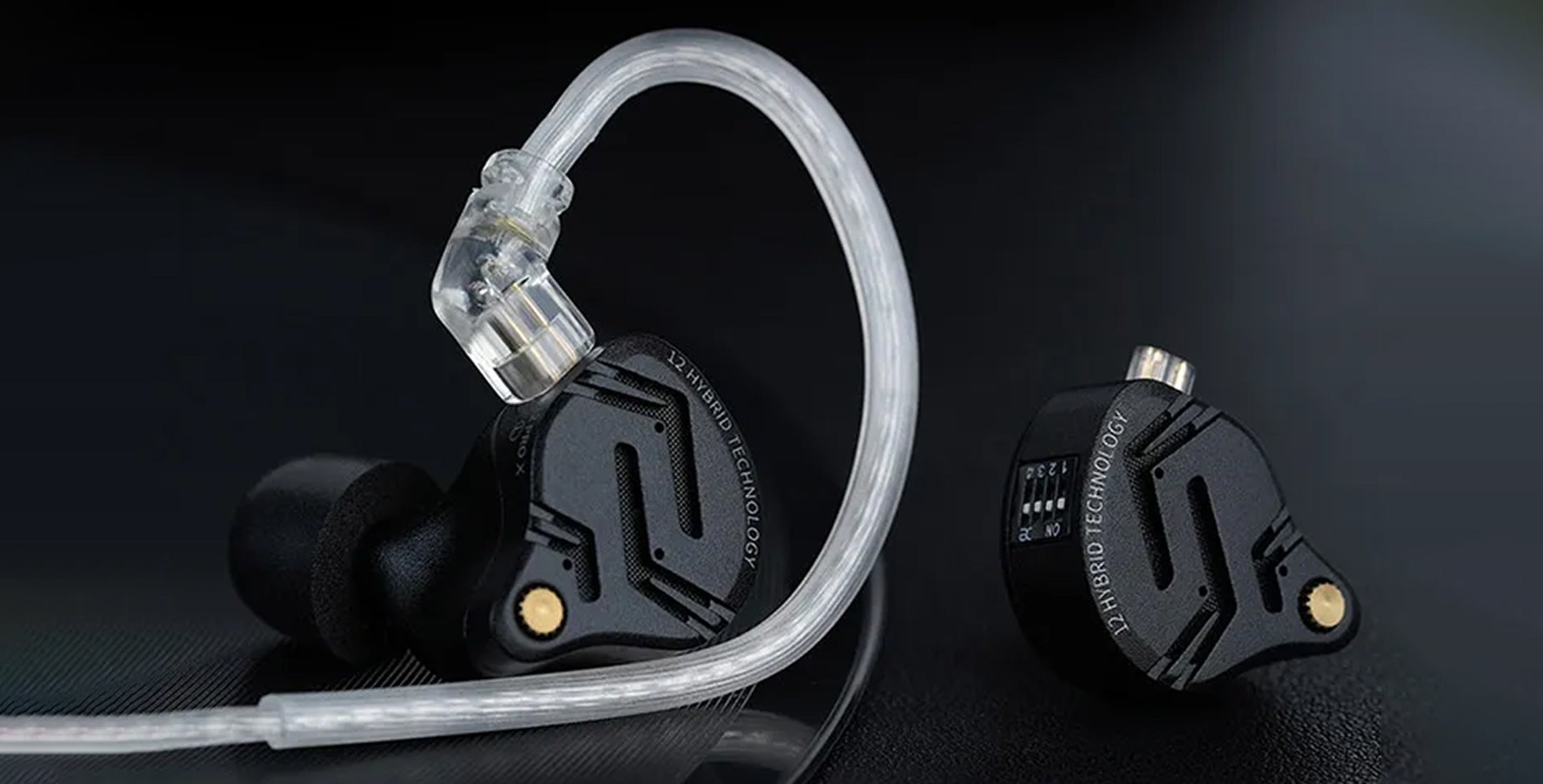 Kz zs12 prox mic iem black 2