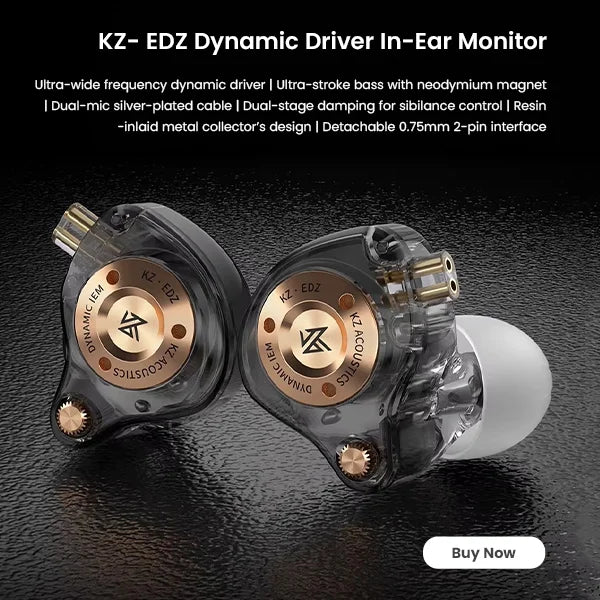 KZ- EDZ Dynamic Driver In-Ear Monitor