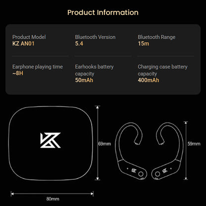 KZ AN01 ANC-Enabled Wireless Adapter for IEMs detailed product information