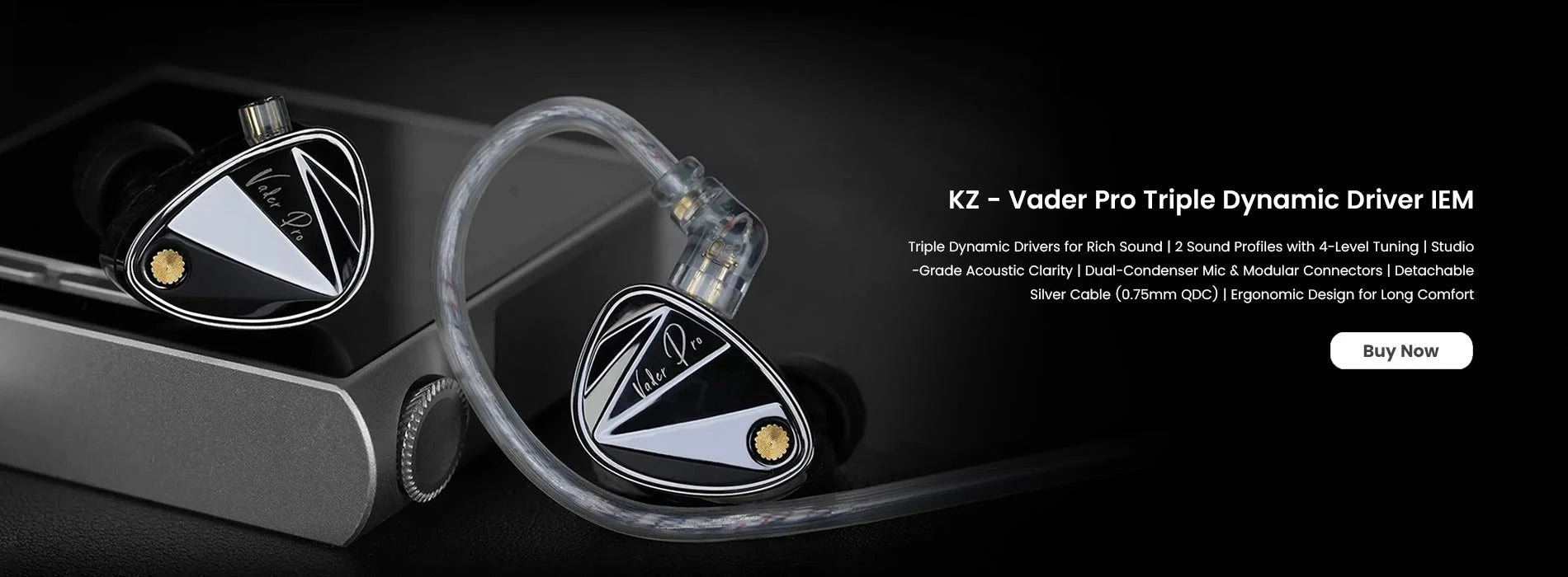 Kz   vader pro triple dynamic driver iem
