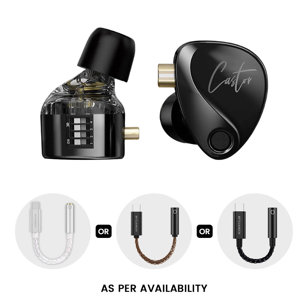 KZ Castor IEM (Improved Bass) + AUDIOCULAR D07 Slim DAC & Amp
