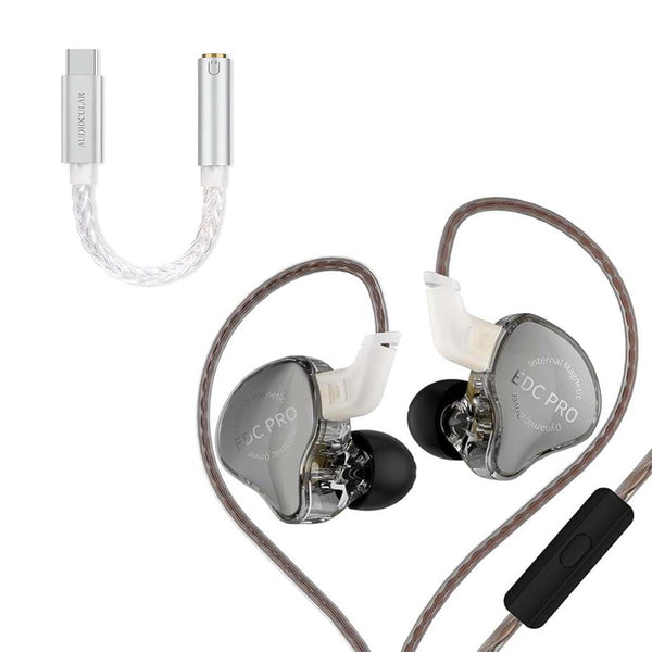 KZ EDC PRO Dynamic Driver IEM + AUDIOCULAR D07 Slim DAC & Amp | Concept ...