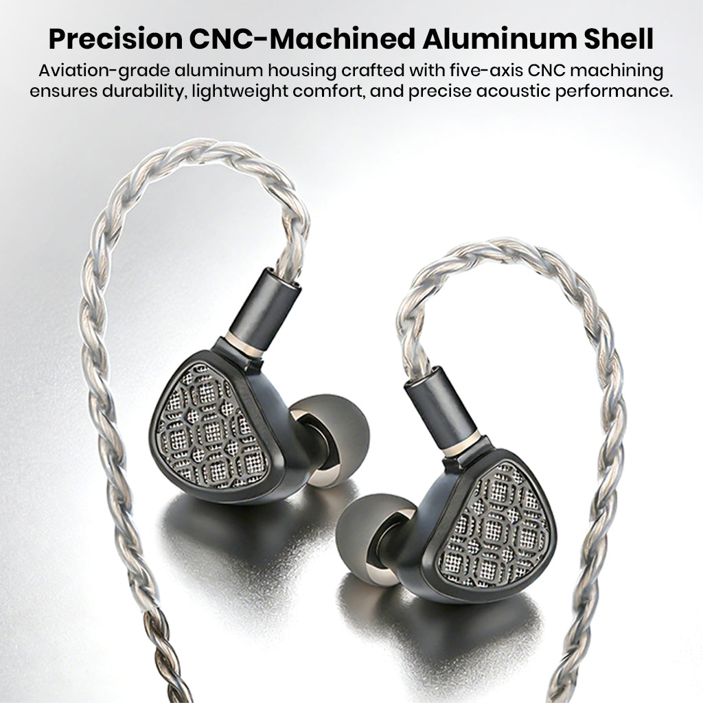CNC-machined aluminum shell of IEM