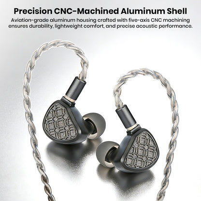 CNC-machined aluminum shell of IEM