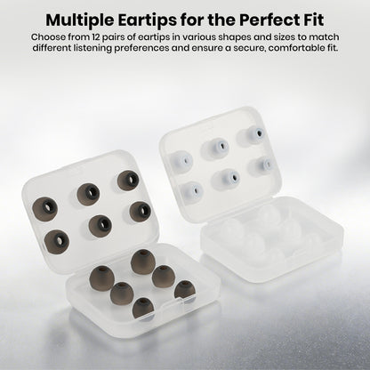 Multiple ear tips for custom fit