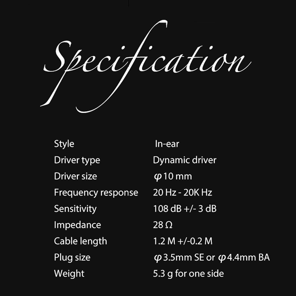 Kefine Delci AE IEM Specification