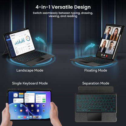 Keyboard Case for Lenovo Tab M11, Motorola Moto Pad 60 Neo, Idea Tab, Tab K11/K11 Gen 2 11”