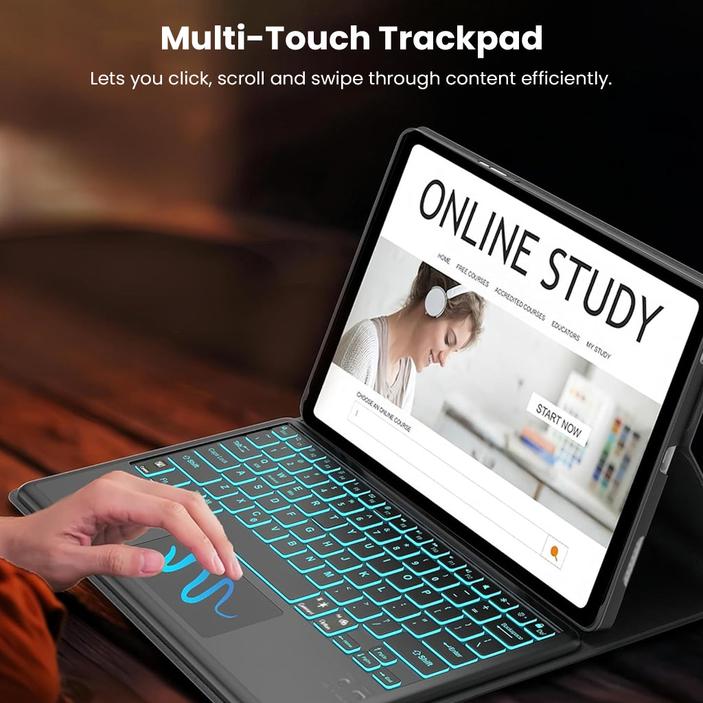 Keyboard Case for Moto Pad 60 Pro, Lenovo Idea Tab Pro 2025, Lenovo Tab P12 12.7”